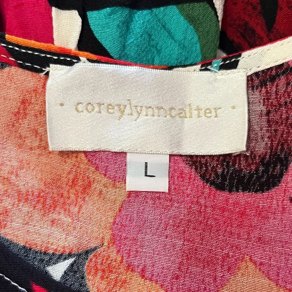 Corey Lynn Calter Colorful Floral Maxi-Dress - Picture 7 of 7